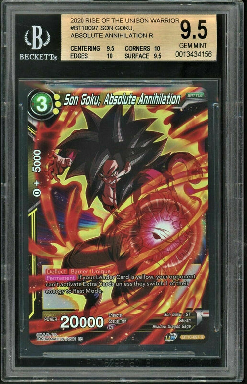 BGS 9.5 2020 Rise of the Unison Warrior - Son Goku Absolute Annihilation BT10-97