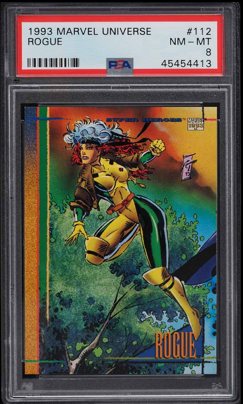 PSA 8 NM-MT 1993 Skybox Marvel Universe Rogue #112