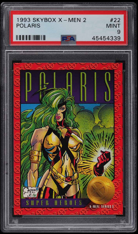 PSA 9 MINT 1993 Skybox Marvel X-Men 2 Polaris #22