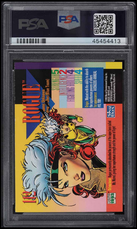 PSA 8 NM-MT 1993 Skybox Marvel Universe Rogue #112