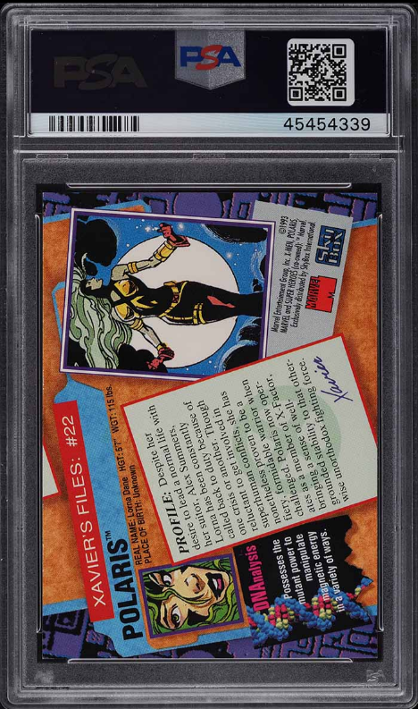 PSA 9 MINT 1993 Skybox Marvel X-Men 2 Polaris #22