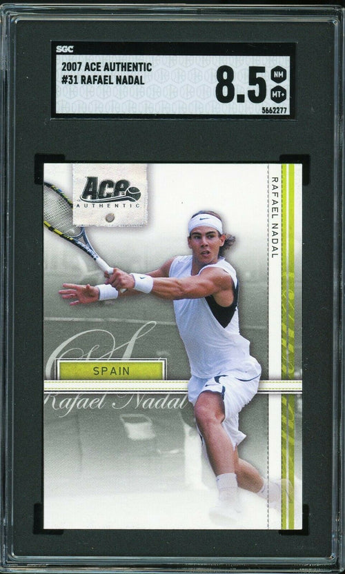 SGC 8.5 NM-MT+ 2007 Ace Authenitic - Rafael Nadal #31