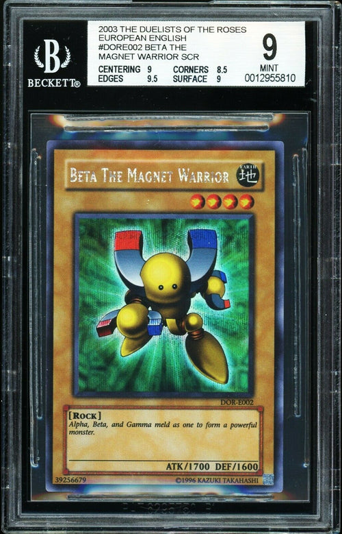 BGS 9 MINT 2003 Yu-Gi-Oh! The Duelists of the Roses - European - Beta the Magnet