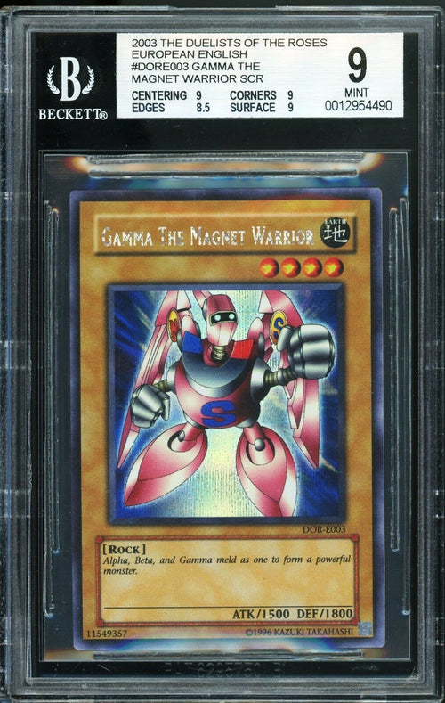 BGS 9 MINT 2003 Yu-Gi-Oh!- European Gamma the Magnet #DOR-E003