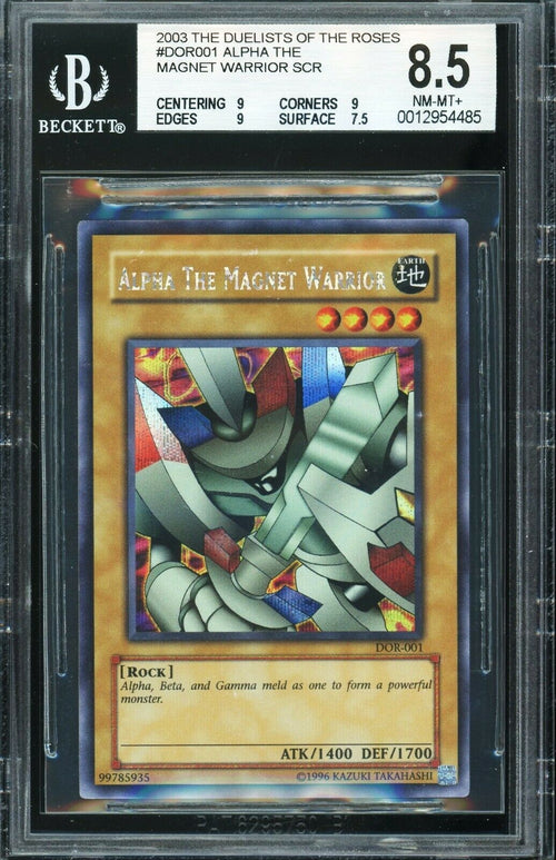 BGS 8.5 NM-MT+ 2003 Yu-Gi-Oh! The Duelists of the Roses Alpha the Magnet Warrior