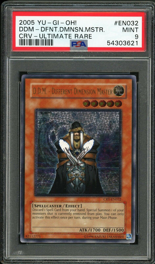 PSA 9 MINT 2005 Yu-Gi-Oh! DDM - Different Dimension Master - CRV Ultimate Rare
