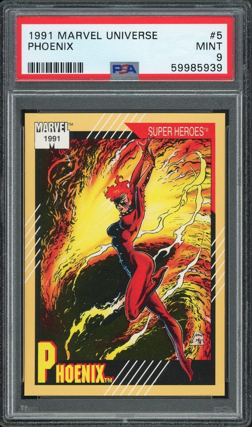 PSA 9 MINT 1991 Marvel Universe - Phoenix #5