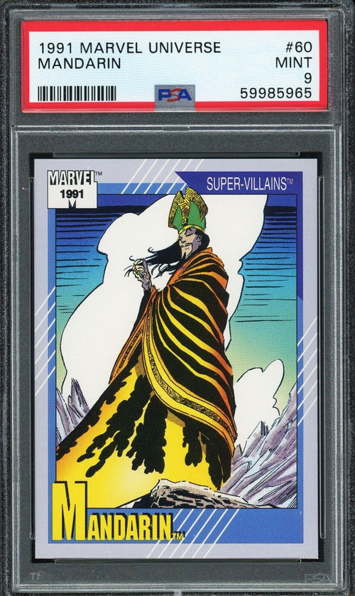 PSA 9 MINT 1991 Marvel Universe - Mandarin #60