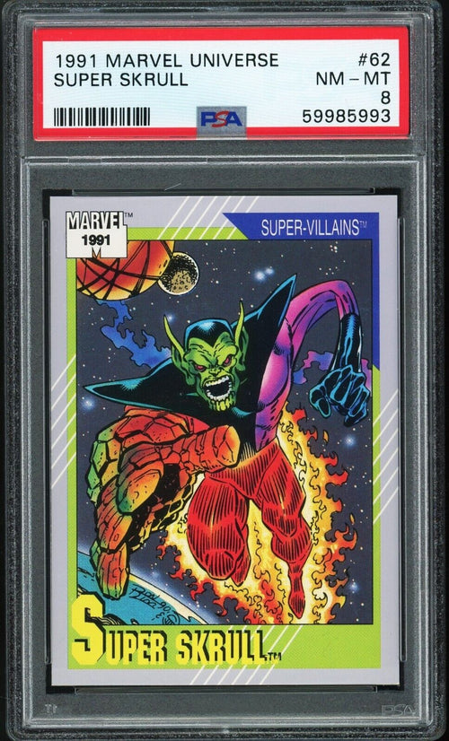 PSA 8 NM-MT 1991 Marvel Universe - Super Skrull #62