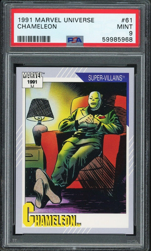 PSA 9 MINT 1991 Marvel Universe - Chameleon #61