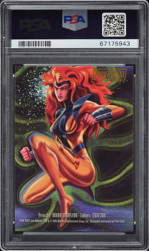 PSA 7 NM 1995 Flair '95 Marvel Annual Powerblast Jean Grey #7