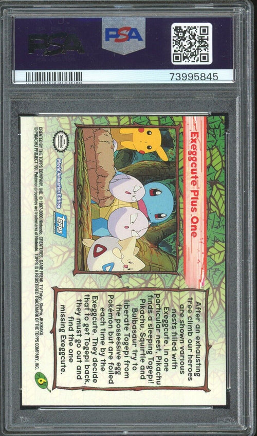 PSA 9 MINT 2000 Topps Pokemon The Movie - Exeggcute Plus One #6