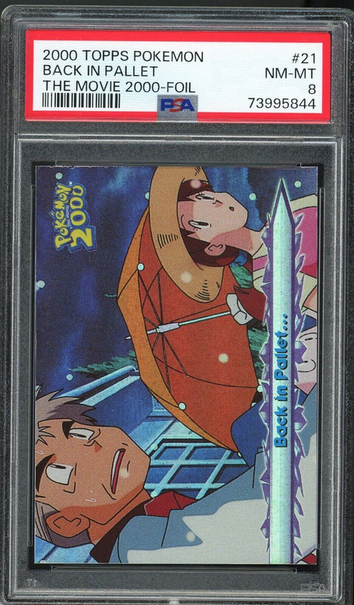 PSA 8 NM-MT 2000 Pokemon Topps The Movie - Back in Pallet - Foil #21