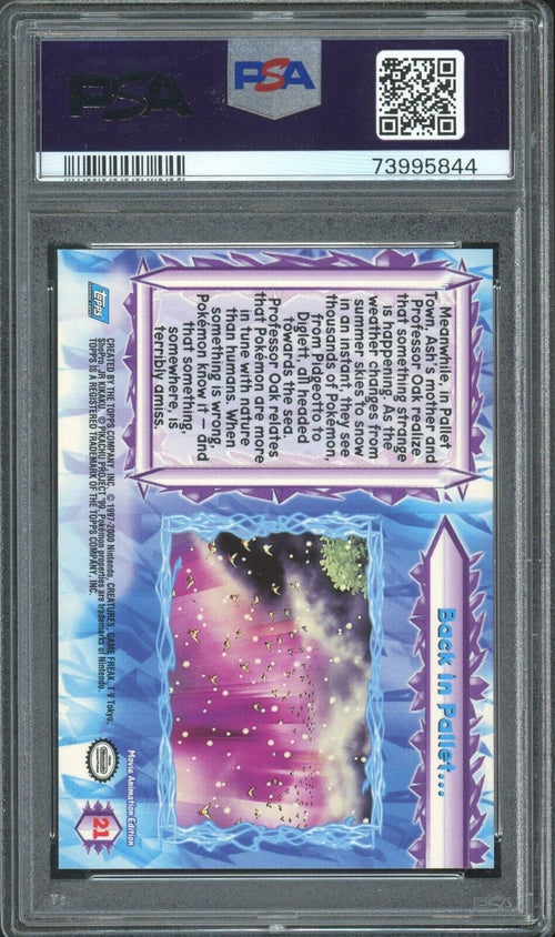 PSA 8 NM-MT 2000 Pokemon Topps The Movie - Back in Pallet - Foil #21