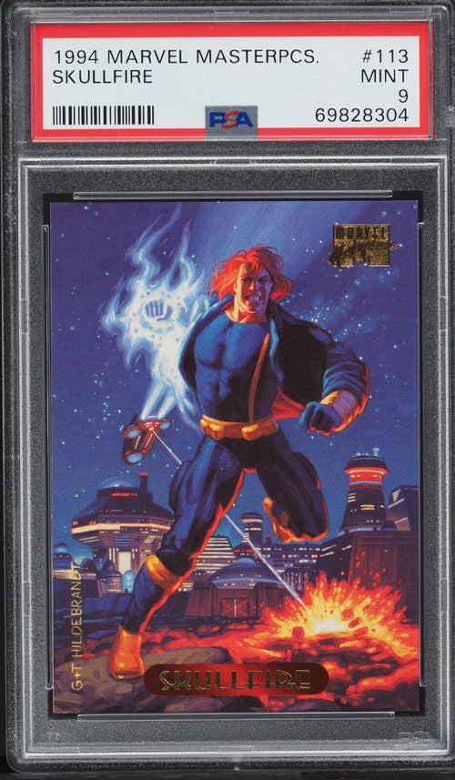 PSA 9 MINT 1994 Marvel Masterpieces Skullfire #113