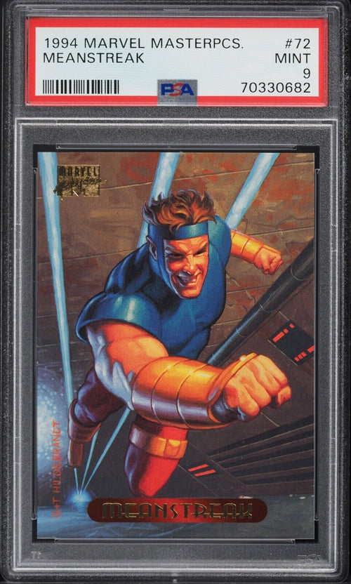 PSA 9 MINT 1994 Marvel Masterpieces Meanstreak #72