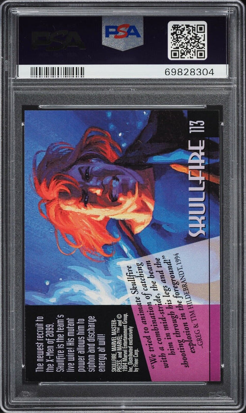 PSA 9 MINT 1994 Marvel Masterpieces Skullfire #113