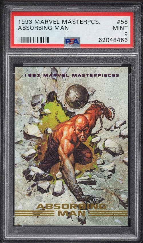 PSA 9 MINT 1993 Skybox Marvel Masterpieces Absorbing Man #58