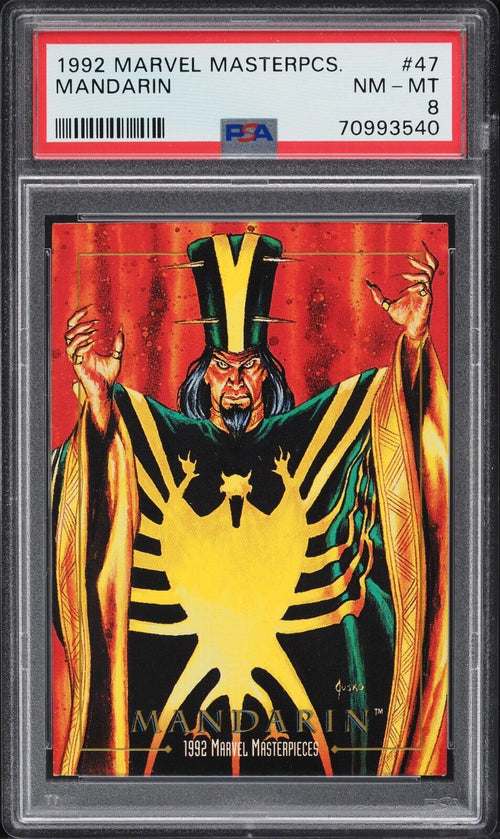 PSA 8 NM-MT 1992 Skybox Marvel Masterpieces Mandarin #47