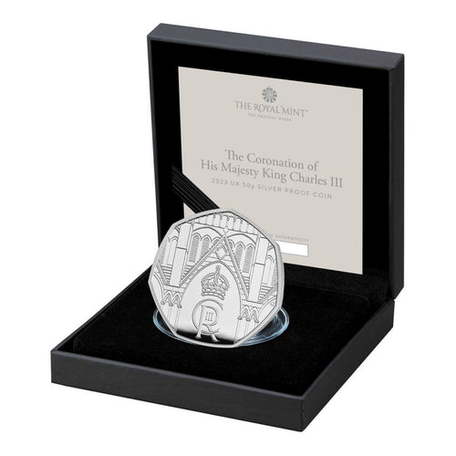 Royal Mint - Coronation of King Charles III 2023 UK 50p Silver Proof Coin