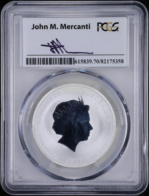 PCGS MS70 Australia 2017-P Silver 50C First Strike Year Of The Rooster