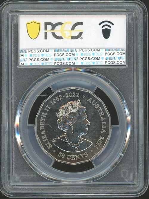 PCGS MS66 - 2024 AUSTRALIA RAM 50C - YEAR OF THE DRAGON