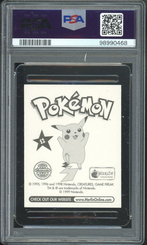 PSA 7 -1999 MERLIN POKEMON S2 ASH & PIKACHU-PRISM