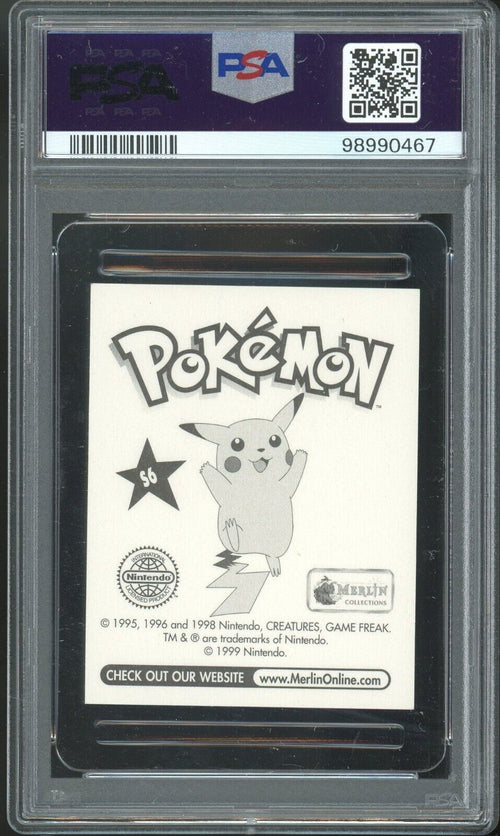 PSA 7 - 1999 MERLIN POKEMON S6 PIKACHU-PRISM