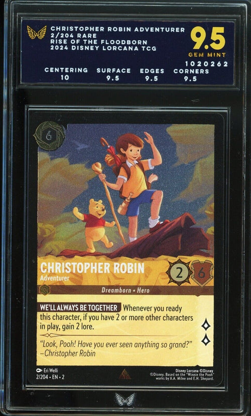 ARK 9.5 - 2024 Rise of the Floodborn Disney Lorcana Christopher Robin COLD FOIL
