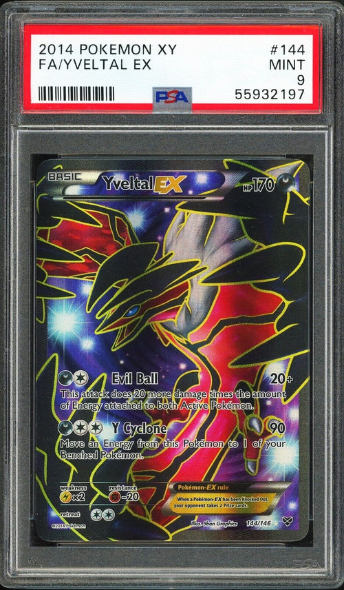PSA 10 - 2020 POKEMON JAPANESE SWORD & SHIELD - SHINY STAR V - YVELTAL #117