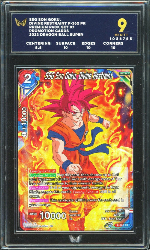 ARK 9 - 2022 Promotion Cards DBS SSG Son Goku, Divine Restraint P-362 PR Premium