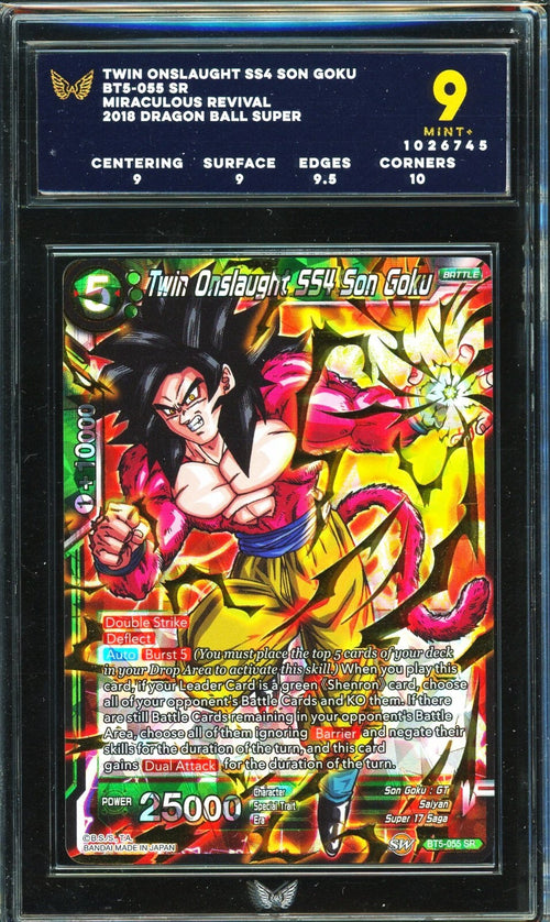 ARK 9 - 2018 Miraculous Revival DBS Twin Onslaught SS4 Son Goku BT5-055 SR