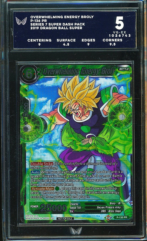 ARK 5 - 2019 Series 7 Super Dash Pack DBS Overwhelming Energy Broly P-136 PR