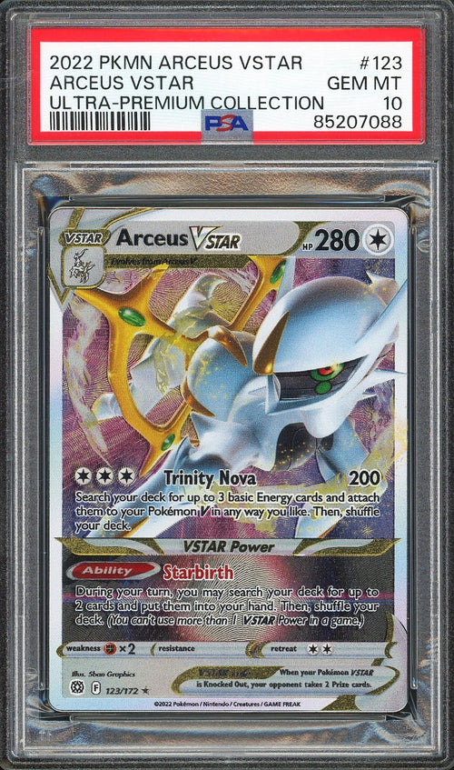 PSA 10 - 2022 POKEMON UPC ULTRA PREMIUM COLLECTION - ARCEUS VSTAR #123