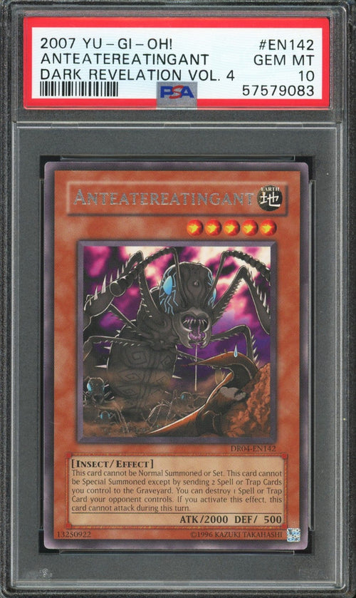 PSA 10 - 2007 YU-GI-OH! ANTEATEREATINGANT DR04-EN142 DARK REVELATION VOL 4