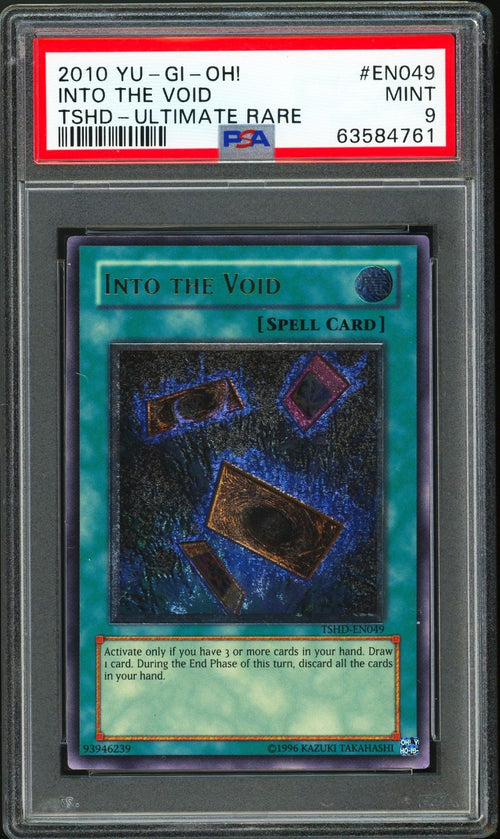 PSA 9 - 2010 YU-GI-OH! THE SHINING DARKNESS INTO THE VOID - ULTIMATE RARE- TSHD
