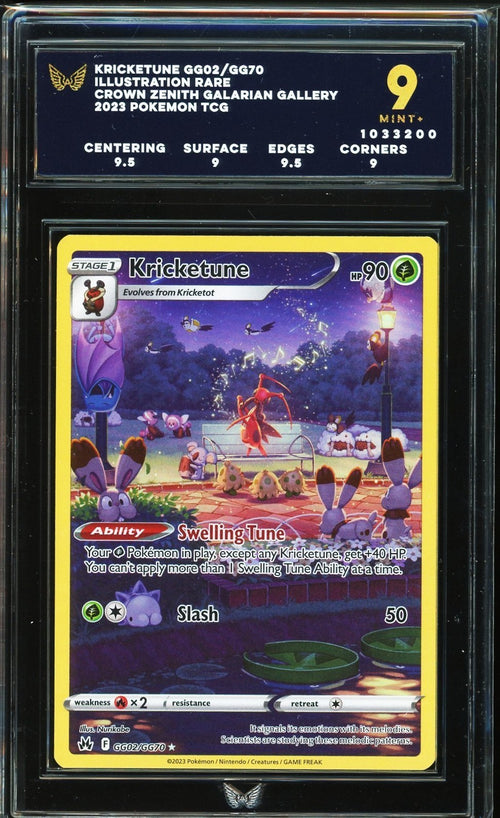 ARK 9 - 2023 Crown Zenith Galarian Pokemon TCG Kricketune GG02 Illustration Rare