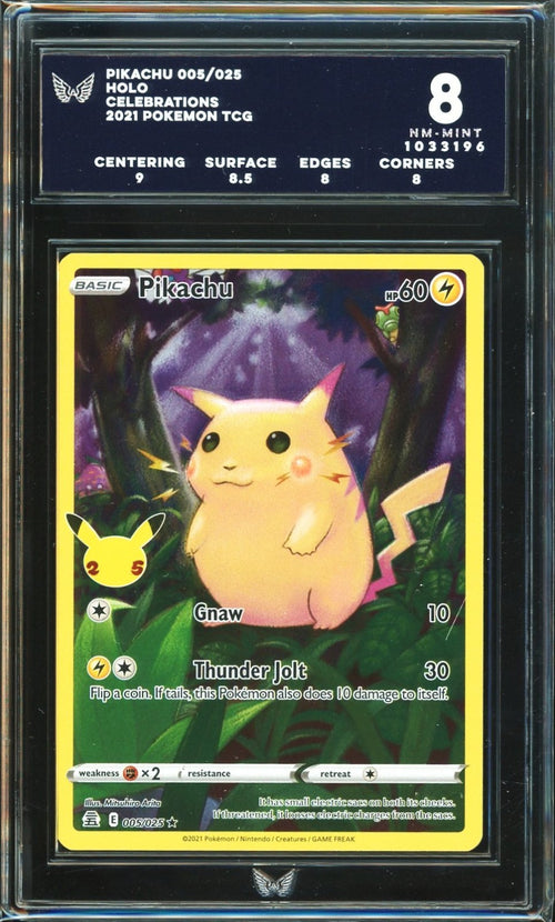ARK 8 - 2021 Celebrations Pokemon TCG Pikachu 005 Holo