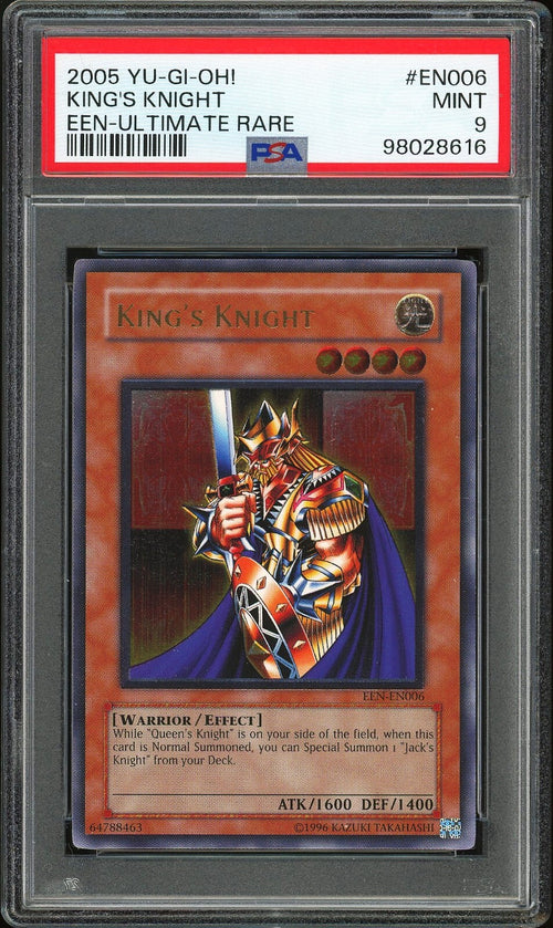 PSA 9 - 2005 YU-GI-OH! EEN-ELEMENTAL ENERGY EN006 KING'S KNIGHT ULTIMATE RARE
