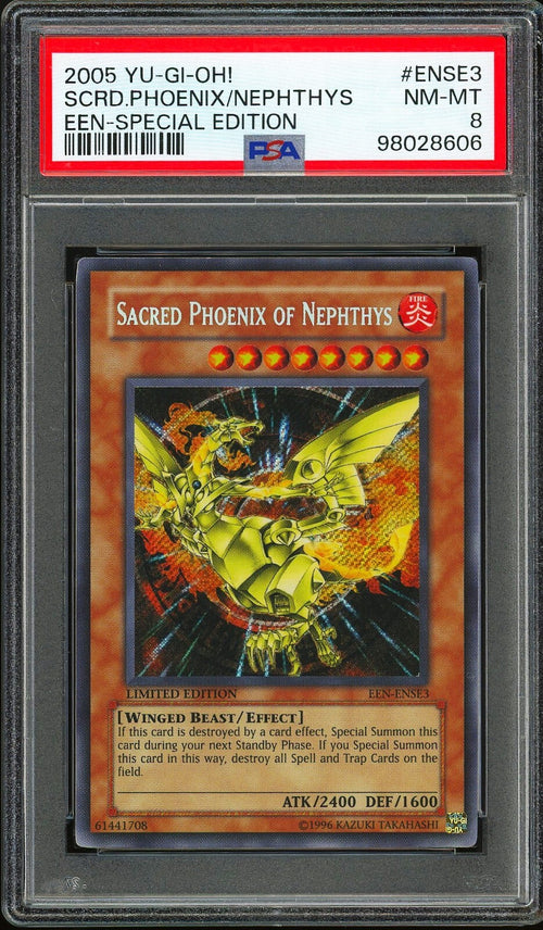 PSA 8 - 2005 YU-GI-OH! ELEMENTAL ENERGY SPECIAL EDITION ENSE3 SACRED PHOENIX
