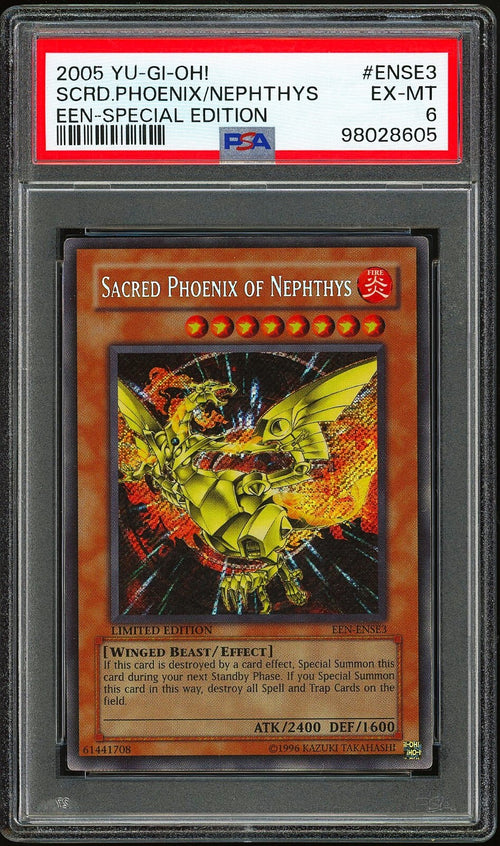 PSA 6 - 2005 YU-GI-OH! ELEMENTAL ENERGY SPECIAL EDITION ENSE3 SACRED PHOENIX