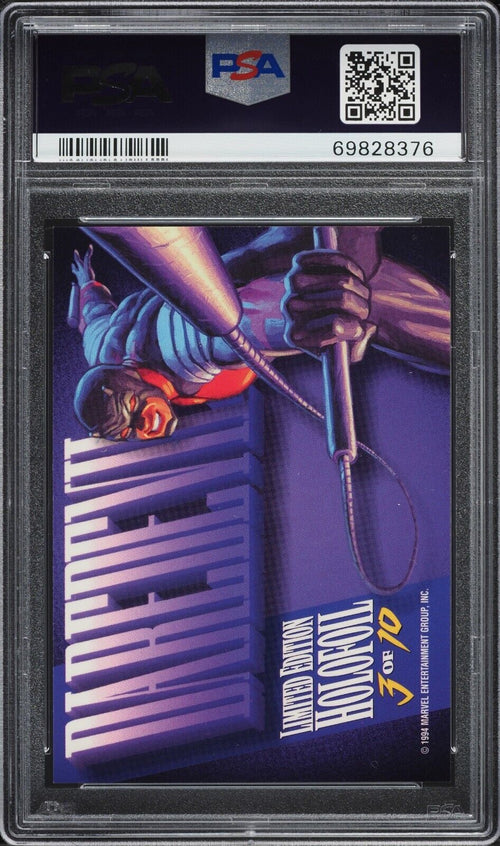 PSA 8 NM-MT 1994 Marvel Masterpieces Holofoil Silver Daredevil #3