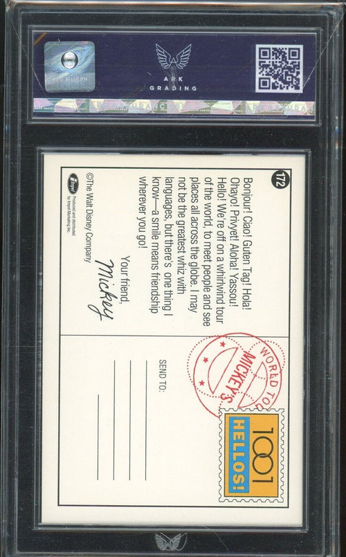 ARK 8.5 MINT 1991 Impel DIsney - MIckey's World Tour - 1001 Hellos! #172