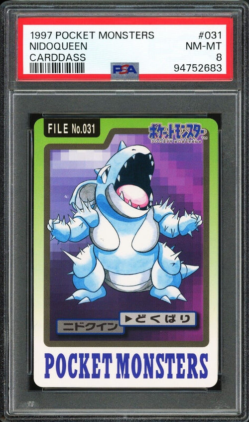 PSA 8 - 1997  POKEMON POCKET MONSTERS CARDDASS 031 NIDOQUEEN