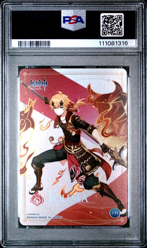 PSA 10 - 2022 CARDDASS GENSHIN IMPACT METAL CARD COLLECTION 2 2-14 THOMA