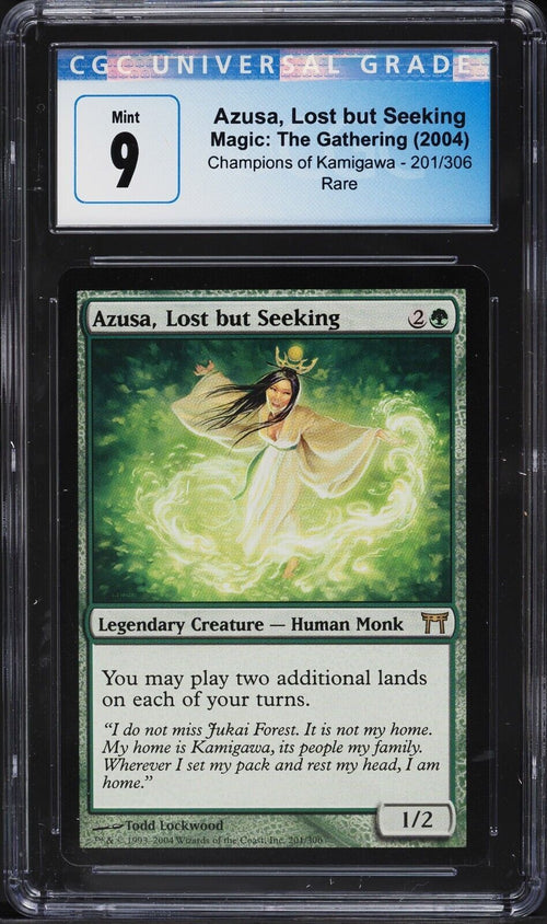 CGC 9 MINT 2004 Magic The Gathering MTG Champions Of Kamigawa Azusa Lost Seeking