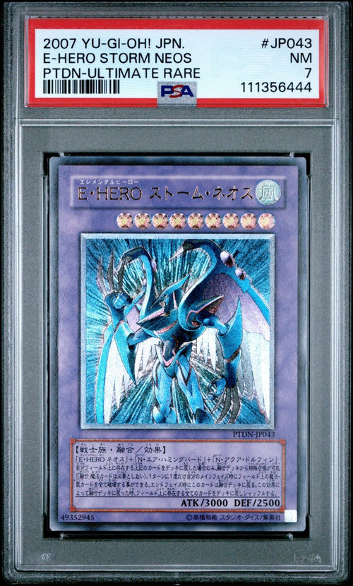 PSA 7 - 2007 YU-GI-OH! JAPANESE PTDN-JP043 ELEMENTAL HERO STORM NEOS ULTIMATE
