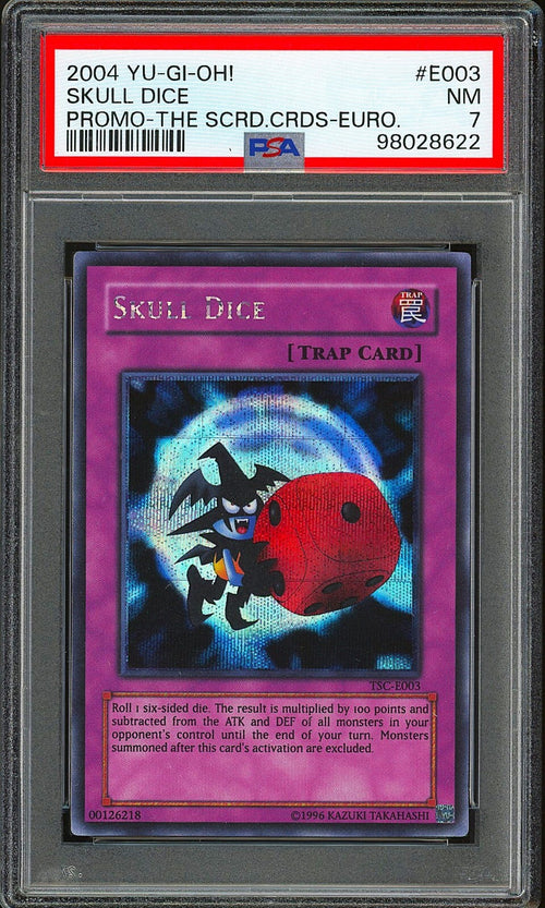 PSA 7 - 2004 YU-GI-OH! THE SACRED CARDS PROMO E003 SKULL DICE EUROPE