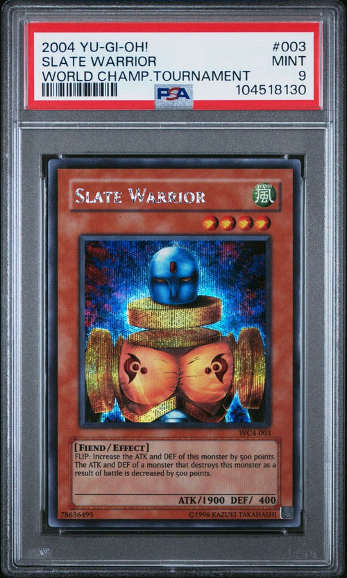 PSA 9 - 2004 YU-GI-OH! WORLD CHAMPIONSHIP TOURNAMENT 003 SLATE WARRIOR
