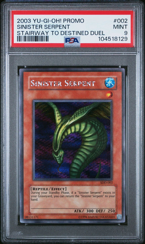 PSA 9 - 2003 YU-GI-OH! PROMO 002 SINISTER SERPENT STAIRWAY TO DESTINED DUEL